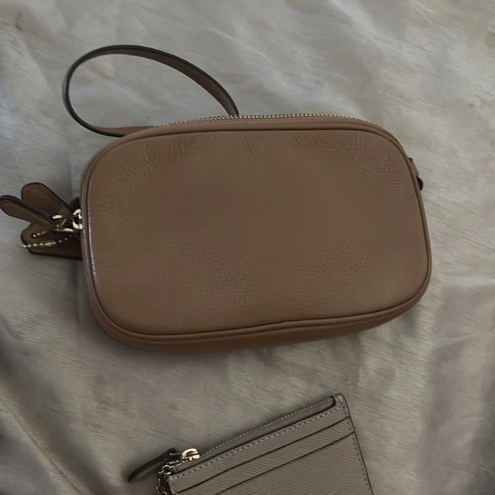 Coach Brown Leather Wristlet and Card Holder Set Bundle - Picture 4 of 13